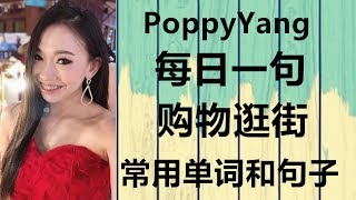 PoppyYang每日一句(第28集)：购物逛街常用的单词和句子/คำศัพท์และประโยคที่ใช้บ่อยเวลาช้อปปิ้ง Learn Thai by PoppyYang