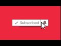 animated youtube subscribe button and notification bell