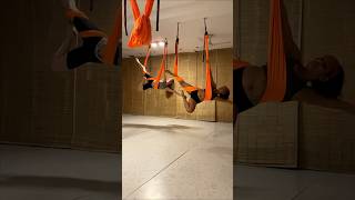 Fly yoga class | Aerial split in yoga hammock 💥💥💥 #aerialyoga #shortsvideo #shortvideo #shorts