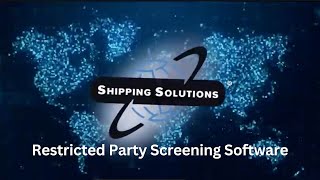 Restricted Party Screening Software