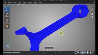 面が一部かけているSTLの応力解析