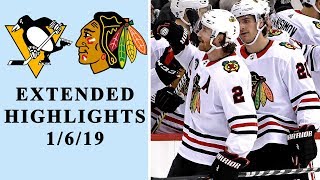 Pittsburgh Penguins v. Chicago Blackhawks | EXTENDED HIGHLIGHTS | 1/6/19 | NBC Sports