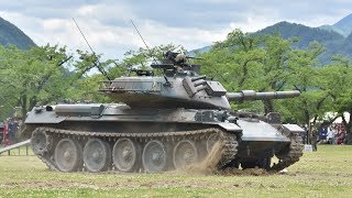 大和駐屯地祭　2017年　戦車の動かし方の説明　自分の声で戦車を動かしてみよう！　創立61周年記念行事