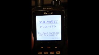 Yaesu FTA-550 Aviation Portable Radio