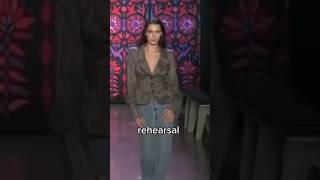 Bella Hadid Rehearsal VS On the Runway  #runway #viral #model #bellahadid