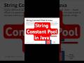 String Constant Pool in Java |  #java