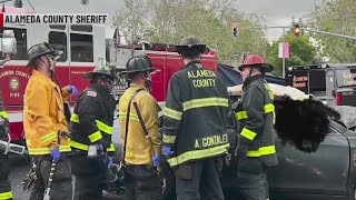 Officials investigate connection between Manteca homicide and San Leandro fiery crash