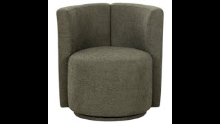 Montalcino Swivel Chair in Moss Green