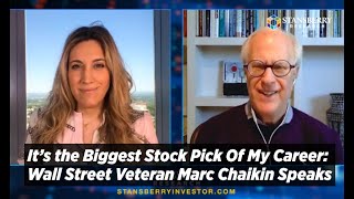 It’s the Biggest Stock Pick Of My Career: Wall Street Veteran Marc Chaikin Speaks