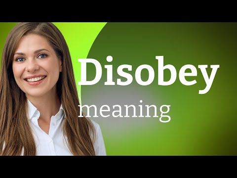 What is another word for disobey?