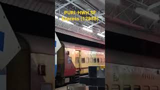 PURI-HWH SF Express (12838) at Puri station..||#puri#shorts