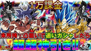 【ドッカンバトルガシャ】１万課金!!　Wドッカンフェス未所持・凸狙いで追いガシャしたら超超神引き!!　6周年チケットガシャでもLR出る神引きでした【DOKKANBATTLE】