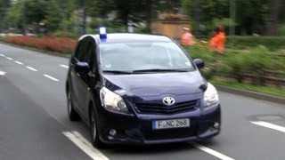 Mit quietschenden Reifen zum Einsatz - Polizei Frankfurt (Zusammenschnitt)