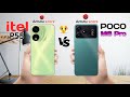 itel p55 5g vs poco m6 pro 5g|| full comparison||