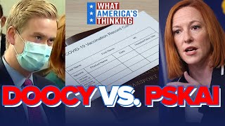 Psaki & Doocy SPAR Over Covid Protection, 19% Of Americans Believe Pandemic Will NEVER End