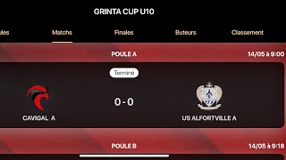 Grinta Cup U10 1er march de poule Us Alfortville vs Cavigal