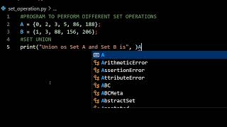 Performing Different SET Operations using Python 🐍| Basic Maths has now become Simple using Python 😌