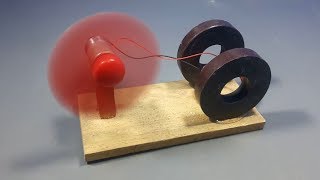 free energy generator device with magnet & dc motor _ science experiment at home