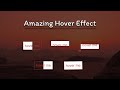 Amazing Hover effects on button with HTML & CSS  Only 😊😍