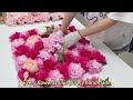 purple indoor and outdoor decorative synthetic flower wall