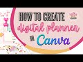 How to create simple digital planner in Canva (with hyperlinked tabs!)