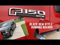 How to install after market running boards/side steps yourself at home on your Ford F-150.