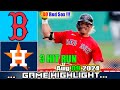 Red Sox vs.  Astros  Game Highlights (08/09/24) | MLB Season 2024