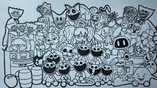 Poppy Playtime Episode 3 Coloring Pages / How to Color ALL Bosses and MONSTERS