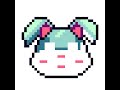 Coloring a rabbit on color by number unicorn pixel art