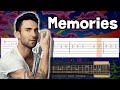 Maroon 5 - Memories - Guitar tutorial (TAB)