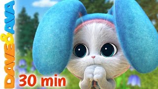 🥕 In a Cabin in the Woods and More Baby Songs | Nursery Rhymes by Dave and Ava 🥕
