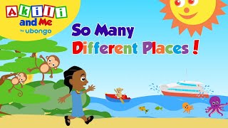 So Many Different Places! | Read with Akili and Me | Educational Cartoons for Preschoolers