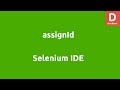 Selenium IDE assignId