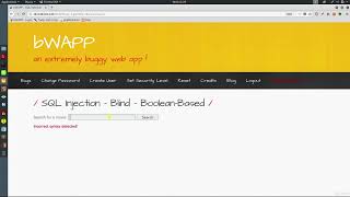 53 Boolean Based Blind SQL Injection