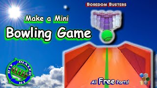 Make a Mini Bowling Game From FREE Parts - Boredom Busters