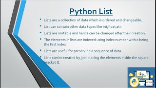 8.GNS3-Network Automation With Python-Python List Brief Description