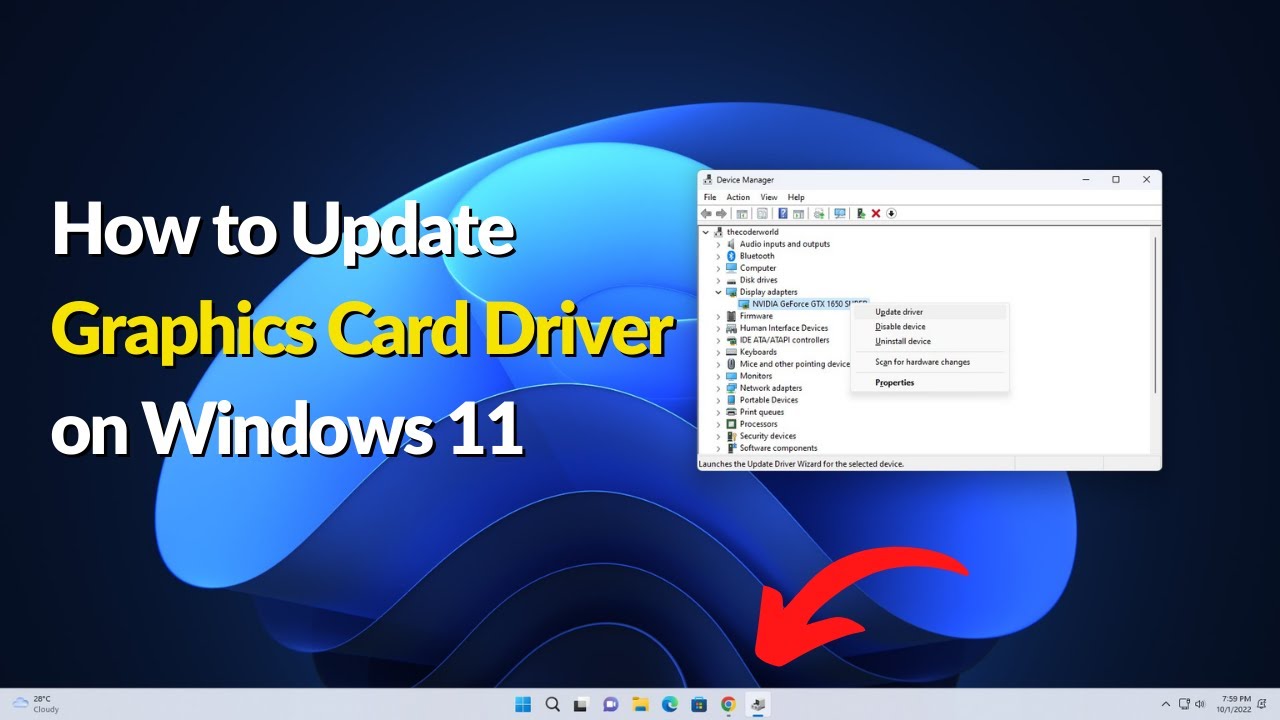 How To Update Graphics Card Driver On Windows 11 - YouTube