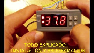 TERMOSTATO DIGITAL MH1210W Instalación y programación