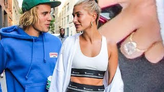Hailey Baldwin Flashes Engagement Ring and Toned Abs During Date With Justin Bieber
