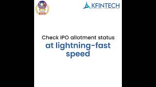 KFintech KOSMIC - Check IPO Allotment Status and Much More