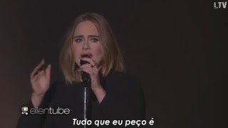 Adele - All I Ask Legendado ( TheEllenShow ) |HD|