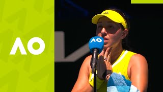 Jessica Pegula: "I'm just happy to be through" on-court interview (4R) | Australian Open 2021