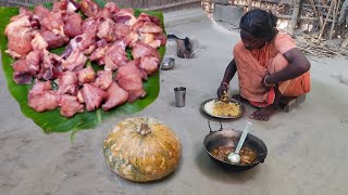 How to cook CHICKEN recipe with SWEET PUMPKIN in village style | New style chick
