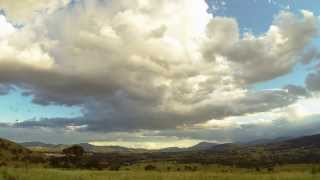 Urambi Hills sunbeams and clouds