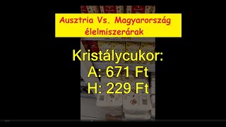 1963. Austria vs. Magyarország élelmiszerárak 🍗 összehasonlítása 2023.