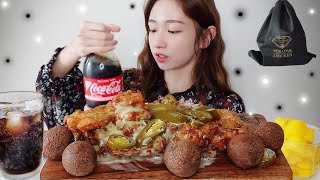 SUB) 푸라닭치킨🖤 순살고추마요 +블랙치즈볼 세트 리얼사운드 먹방 / EATING SHOW / MUKBANG / ASMR