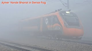 20 Coacher Ajmer Vande Bharat Express skipping Bandikui in dense fog || Bhartiya Rail Junction