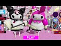 🎀KUROMI VS MY MELODY BARRY'S PRISON RUN! (OBBY) #roblox #scarryobby