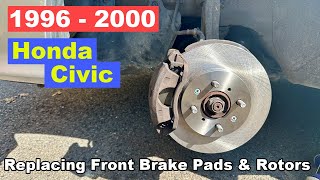 DIY 1996 1997 1998 1999 2000 Honda Civic Replacing Front Brake Pads And Rotors