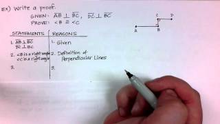 Geometry 2-7: Prove Angle Pair Relationships